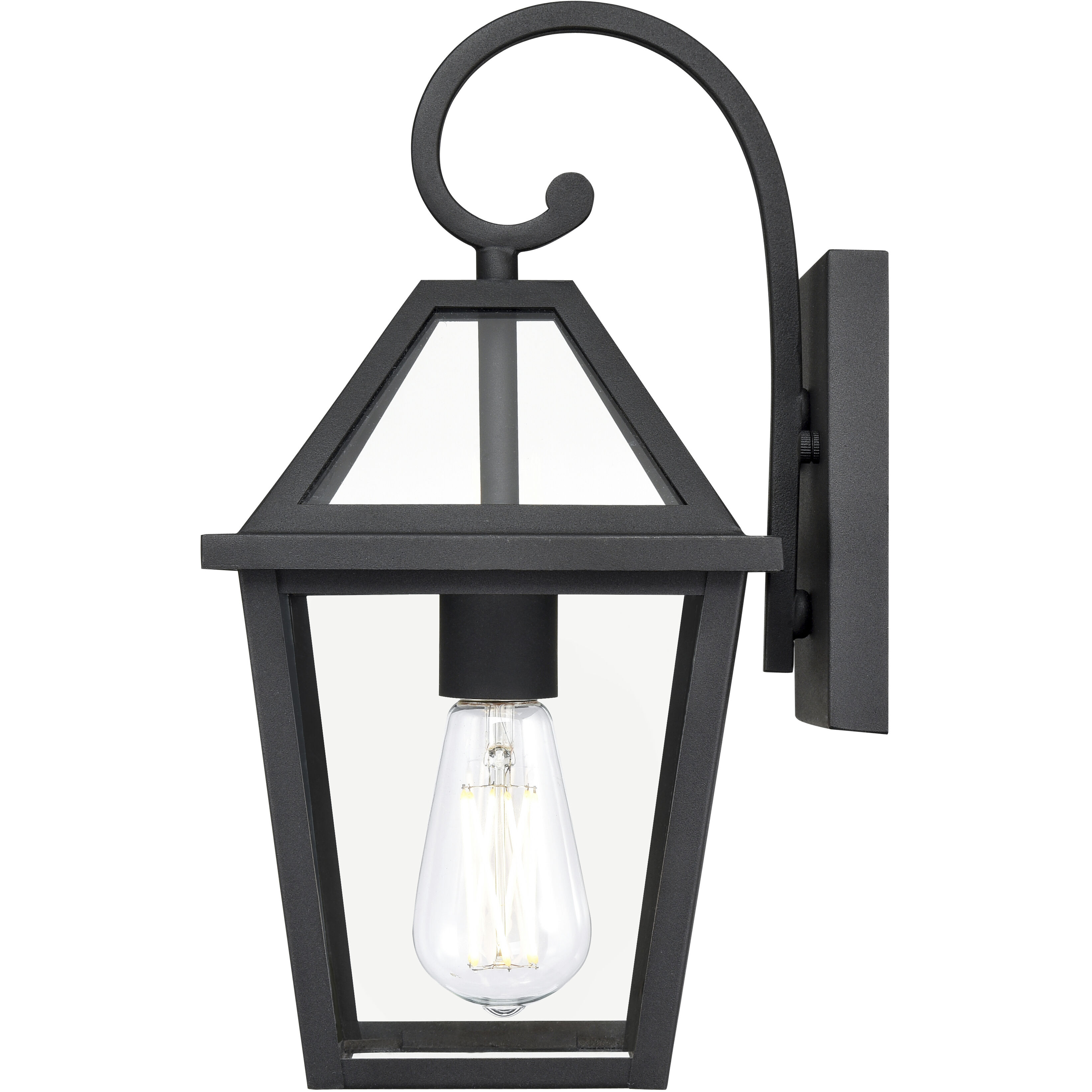 Eston 1 Light 13.75 inch Textured Black Outdoor Wall Sconce